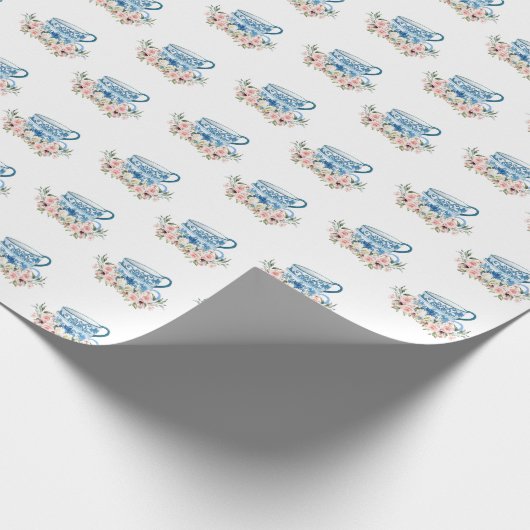 Thee Bruiloft Thee Party Cadeaupapier (Hoek)