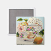 Thee & citroenmagneet magneet (Voorkant / Achterkant)