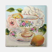 Thee & citroenmagneet magneet (Voorkant)