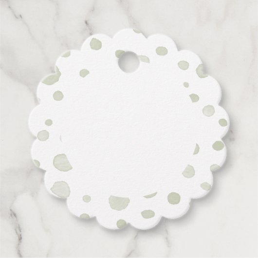 Thee Confetti Watercolor Stip Favor Labels (Voorkant)