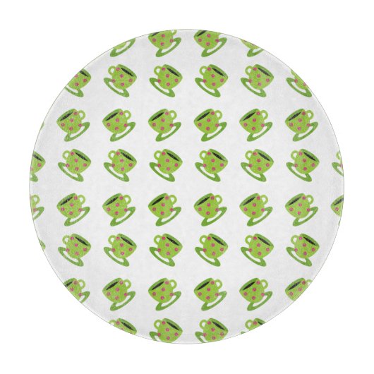 Thee Cup wit Snijplank (Voorkant)