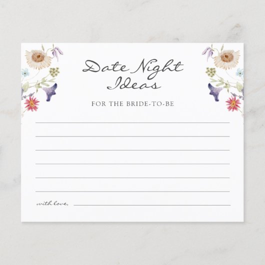 Thee Datum Nacht Ideeën (Voorkant)