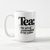 Thee: de kunst van doen alsof je kalm bent koffiemok (Links)