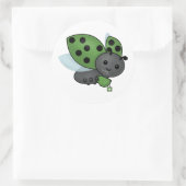 Thee Drink Ladybug Classic Round Sticker (Tas)