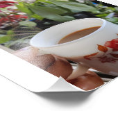 Thee drinken met ambiance foto afdruk (Hoek)