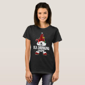 Thee drinkende kabouter Buffalo geruite bijpassend T-shirt (Voorkant volledig)