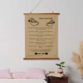 Thee drinkers gids hangend wandkleed (Slaapkamer)