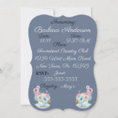 Thee en Bloemen Vrijgezellenfeest Kaart (Achterkant)