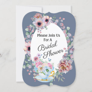 Thee en Bloemen Vrijgezellenfeest Kaart