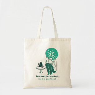 Thee en boek tote bag