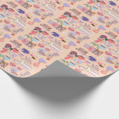 Thee en boeken cadeaupapier (Hoek)