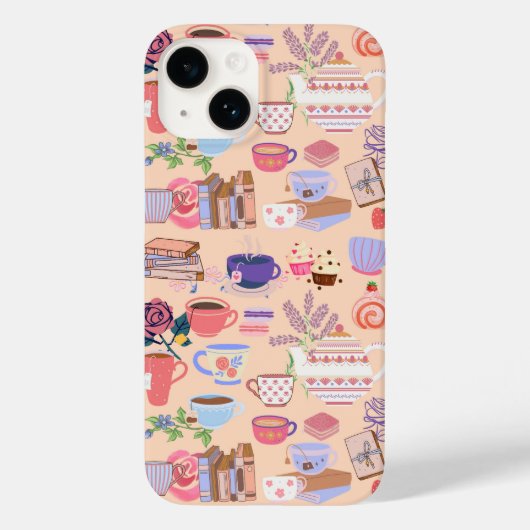 Thee en boeken Case-Mate iPhone case (Achterkant)