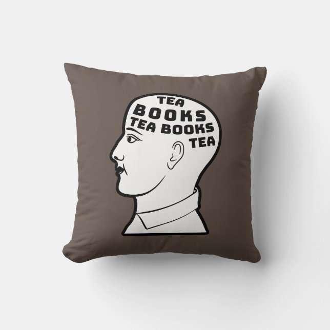 Thee en boeken kussen (Voorkant)
