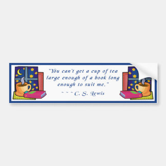 Thee en boeken met Bumperstickers
