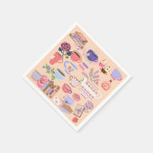 Thee en boeken servet (Hoek)