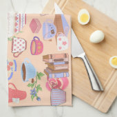 Thee en boeken theedoek (Quarter Fold)