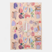 Thee en boeken theedoek (Verticaal)