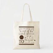 Thee- en boekenzak tote bag (Voorkant)