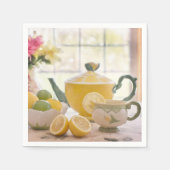 Thee en citroen papieren servetten (Voorkant)