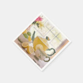 Thee en citroen papieren servetten (Hoek)