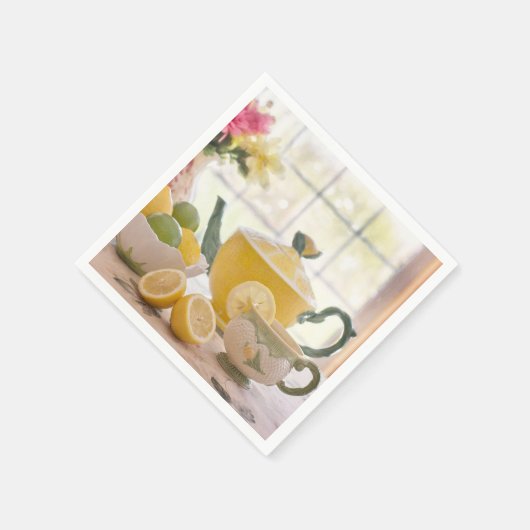 Thee en citroen papieren servetten (Hoek)