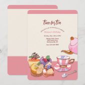 Thee en dessert kaart (Voorkant / Achterkant)