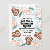 Thee en gebotterde toast offertes briefkaart (Voorkant / Achterkant)