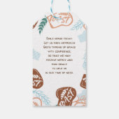 Thee en gebotterde toast offertes cadeaulabel (Achterkant)