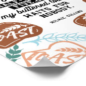 Thee en gebotterde toast offertes poster (Hoek)