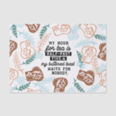 Thee en gebotterde toast offertes tissuepapier (Voorkant)