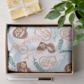 Thee en gebotterde toast offertes tissuepapier (Geschenk)