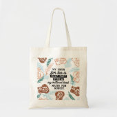 Thee en gebotterde toast offertes tote bag (Voorkant)