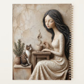 Thee- en kattenjournaal  The Quiet Studio Planner (Achterkant)