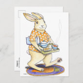 Thee en koekjes hare briefkaart (Voorkant / Achterkant)