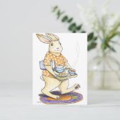 Thee en koekjes hare briefkaart (Staand voorkant)