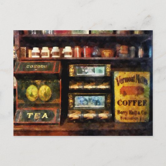 Thee en koffie briefkaart (Voorkant)