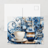 Thee en Koffie Vakantie Kaart (Voorkant / Achterkant)