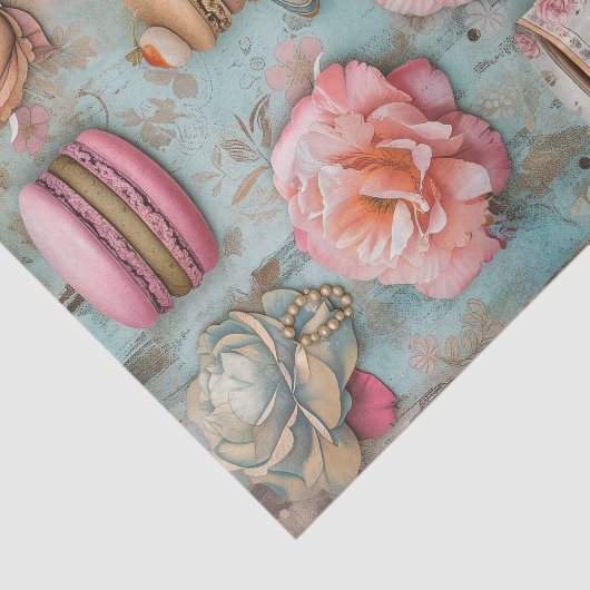 THEE EN MACARONS DECOUPAGE TISSUEPAPIER (Detail)