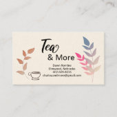 Thee en meer  visitekaartje (Voorkant)