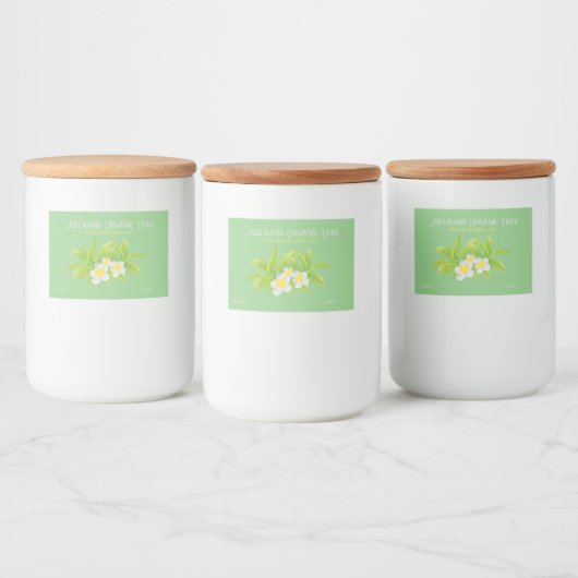  thee- en Tea-blend-voedseletiketten Voedselcontainer Etiket (Flessen)
