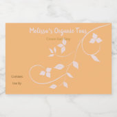  thee- en Tea-blend-voedseletiketten Voedselcontainer Etiket (Enkel label)