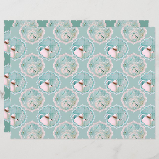 Thee en tulpen fantasie (Voorkant / Achterkant)