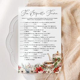 Thee-etiquette Trivia Kerstthee Partijspel
