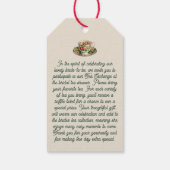 Thee Exchange aanvraag Behuizing Kaart- Theezakvor Cadeaulabel (Achterkant)