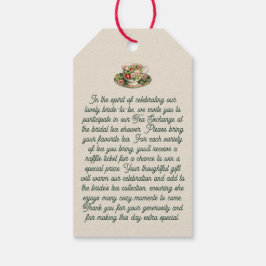 Thee Exchange aanvraag Behuizing Kaart- Theezakvor Cadeaulabel