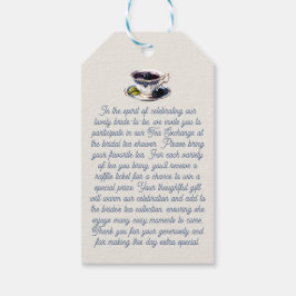 Thee Exchange aanvraag Behuizing Kaart- Theezakvor Cadeaulabel