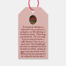 Thee Exchange aanvraag Behuizing Kaart- theezakvor Cadeaulabel