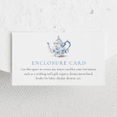 Thee Feest Blauwe Aangepaste Kaart