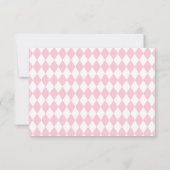 Thee feest bloemen baby shower bedank je bedankkaart (Achterkant)