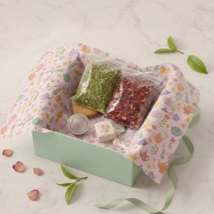 Thee feest Bruids- Pasen Lente Bloemrijk Kleurrijk Tissuepapier